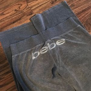 Bebe velour pants
